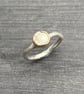 Pebble Ring with gold  - Image 4