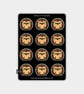 Funny Vinyl Sticker Sheet For Adults - Grumpy Hedgehog