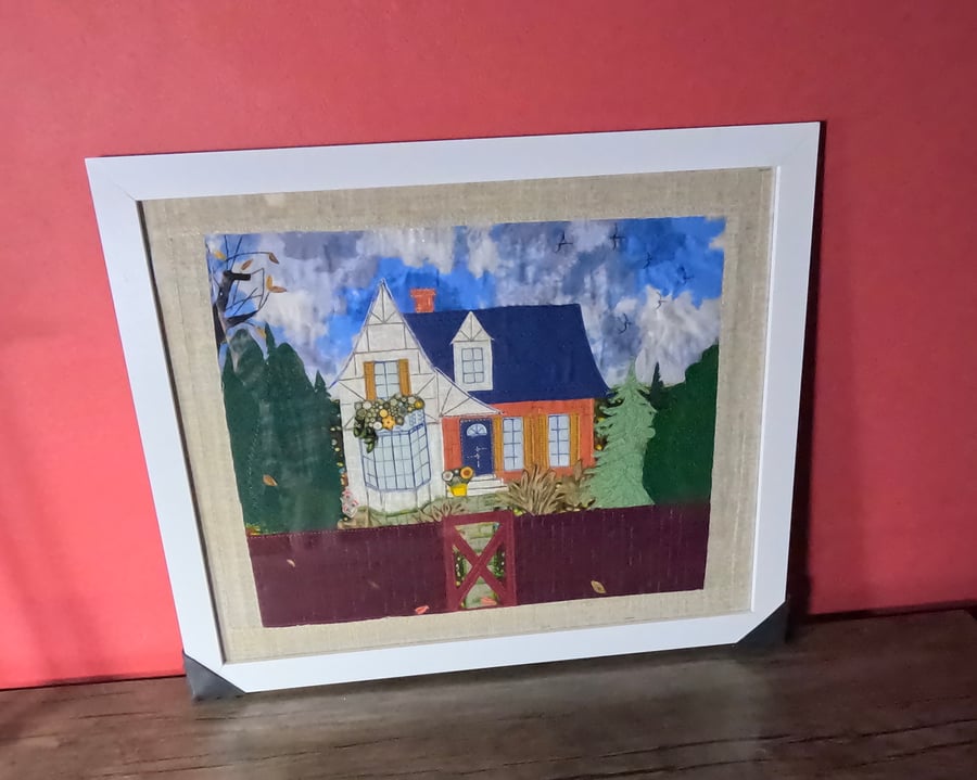 Patchwork painting  "Autumn"