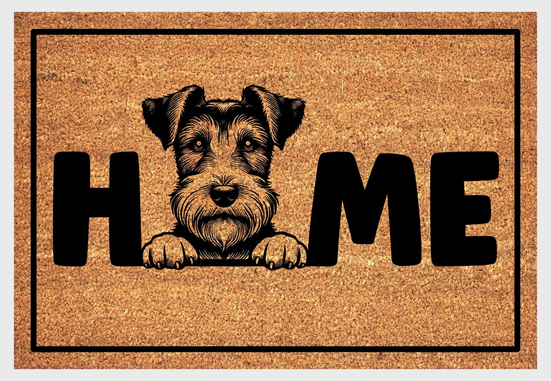 Fox Terrier Home Door Mat No.2 - Fox Terrier Welcome Mat - 3 Sizes