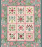 132 - Cross Stitch Pattern Patchwork Quilt Block Applique Flowers Shabby Chic - Image 3