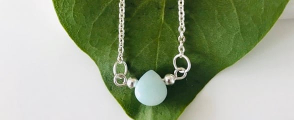 Amazonite gemstone necklace 