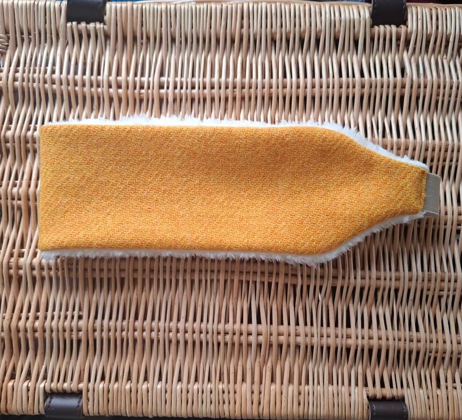 Cosy Earwarmers - Mustard Yellow Harris Tweed 