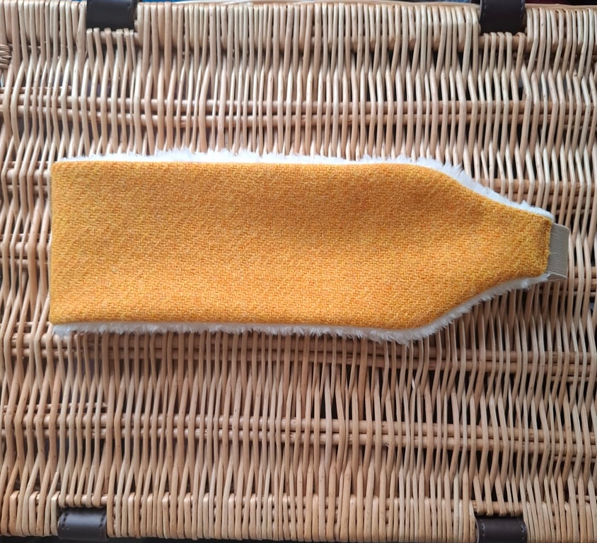 Cosy Earwarmers - Mustard Yellow Harris Tweed 