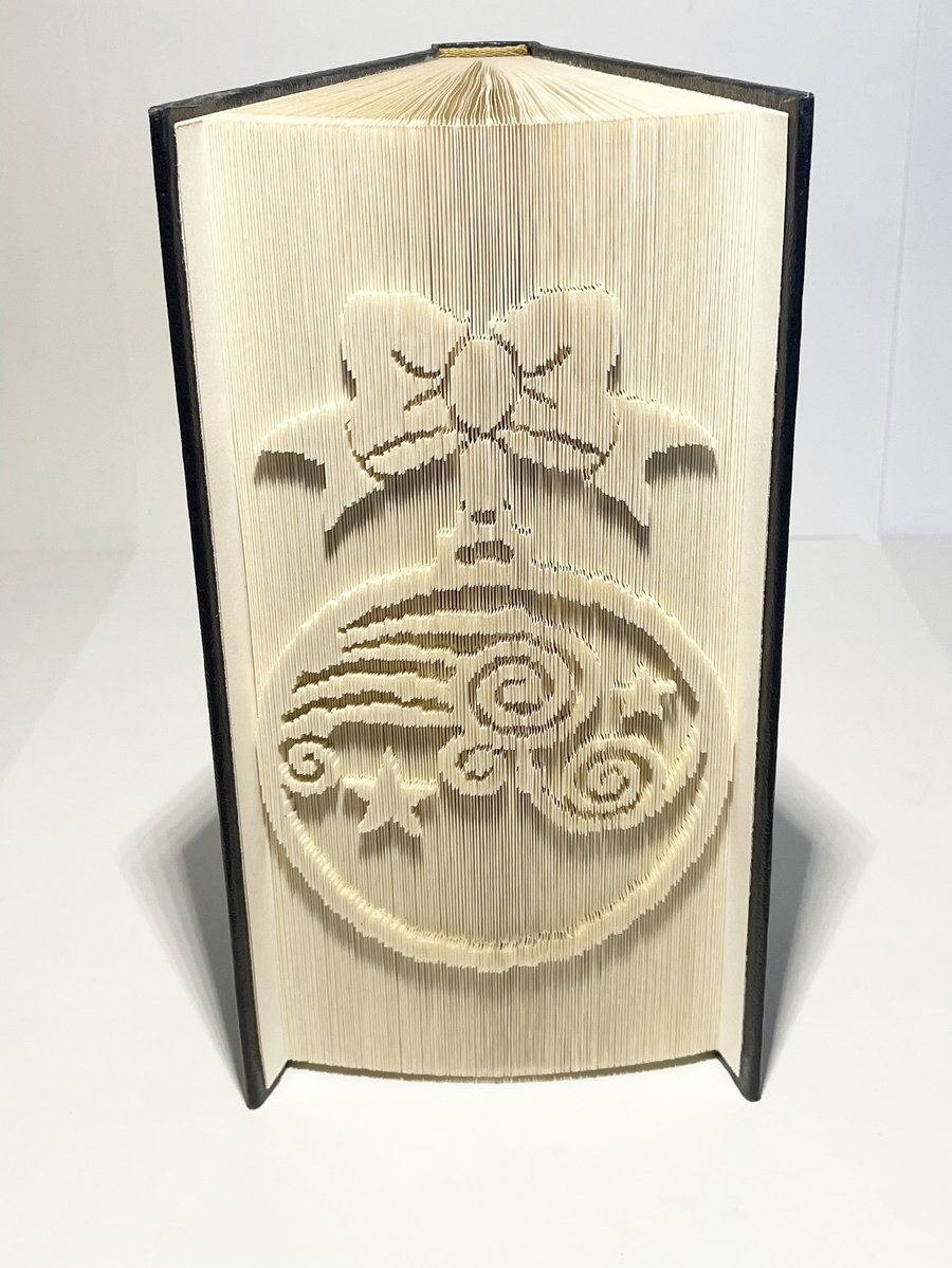 Christmas Bauble 180 CUT & FOLD Book Folding Pattern - EMAILED PDF PATTERN