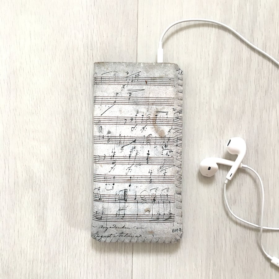 Music Manuscript Music Score Phone Case fits iPhone 7 6 5 plus Samsung Galaxy