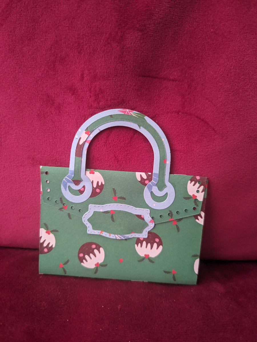 Christmas Pudding Gift Card Holder
