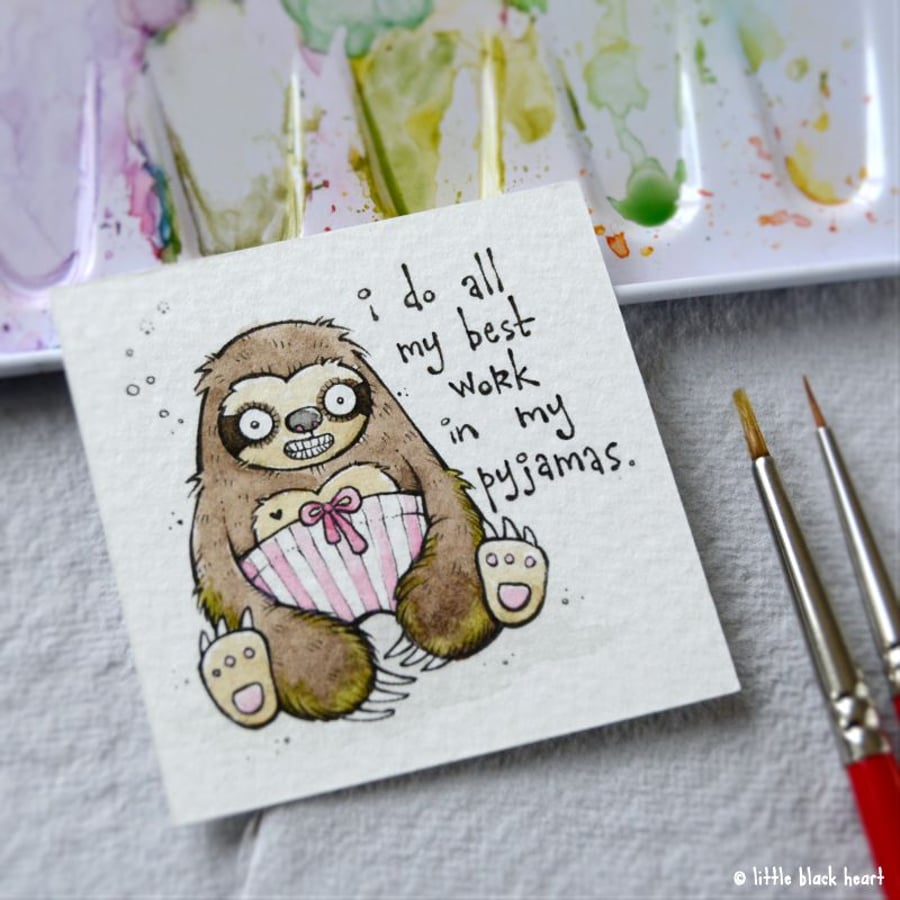 pyjama sloth - original twinchie