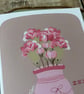 January Birth Flower Card, Carnation, Birthday Card, Floral Greeting Cards, Bota - Image 4