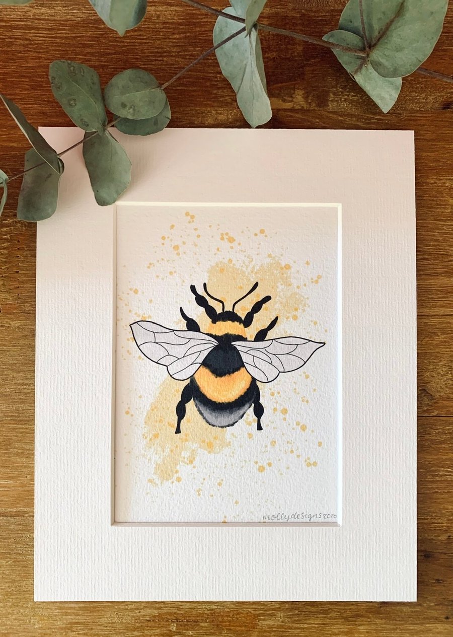 Abstract Bee Print