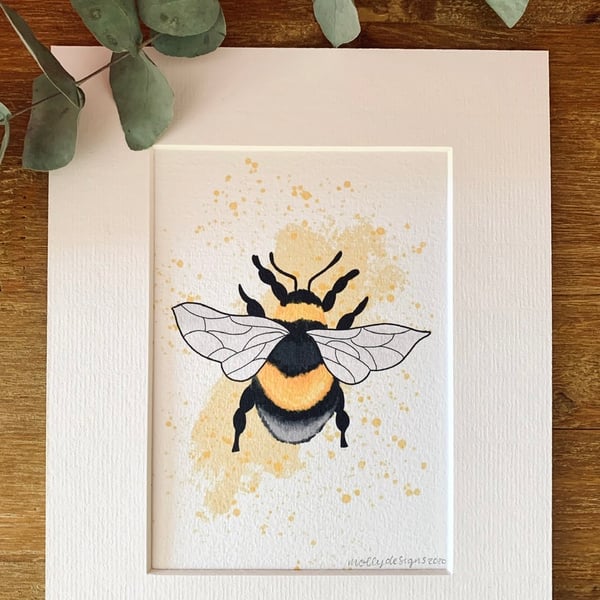 Abstract Bee Print