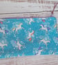 Unicorns and stars zip pouch