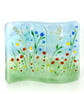 Curved Glass Panel - Wild Flowers