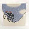 Cyclist Christmas card