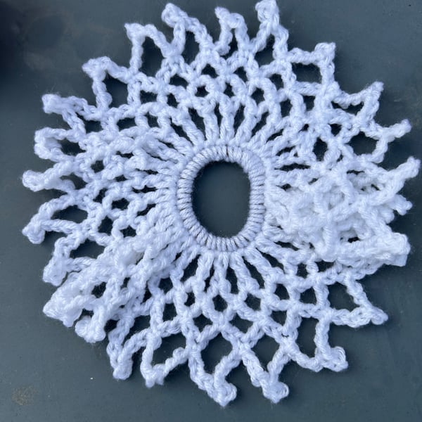 Set of 3 Handmade crochet scrunchies in vegan yarn