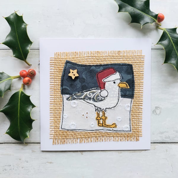 Seagull Christmas Card