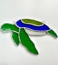 Stained Glass Turtle Suncatcher - Handmade Hanging Window Decoration  - Image 9
