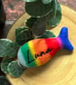 Rainbow Cat Fish Toy, Cat Toy, Catnip Toy, Cat KickerToy, Personalised Cat Toy,  - Image 3
