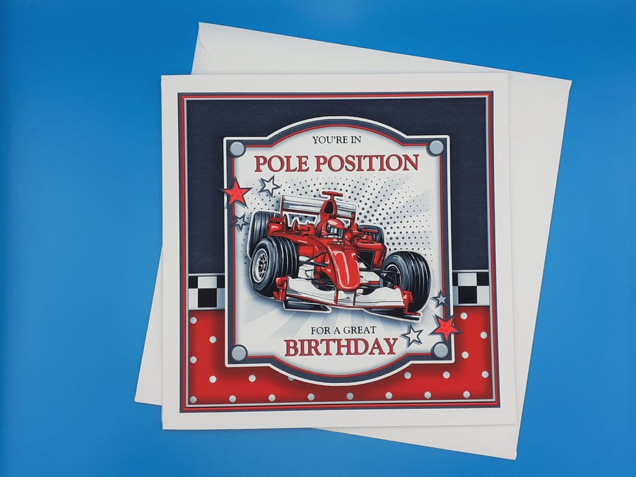 Male Birthday Card,Decoupage 