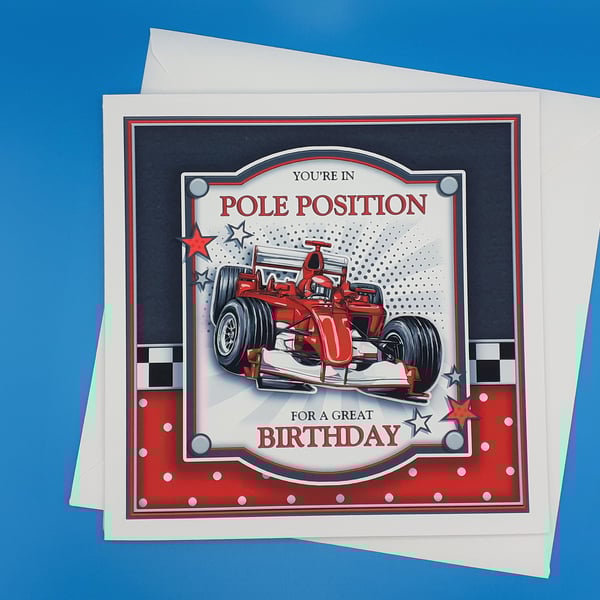 Male Birthday Card,Decoupage 