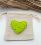 Green Fused Glass Heart - Image 5