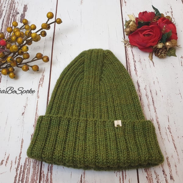Knitted winter hat, Unisex fashion hat, Alpaca knit hat, Birthday gift for men