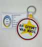 Embroidered an effort was made Keyring  - Image 1