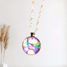 925 Silver Handmade Sparkle Resin Jewel