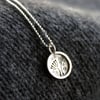 SALE 25% OFF Tiny silver seed head pendant 
