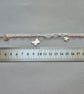 Sterling Silver 925 Artisan Flat Paperclip Bracelet with Charm - Image 6