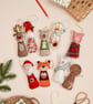Embroidered Bear in Christmas Jumper Decoration - Image 2