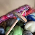 Drop Spindle Beginners Spinning Kit - cool shades