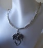 Square Tube Bead Necklace with Dragon Pendant - Image 3