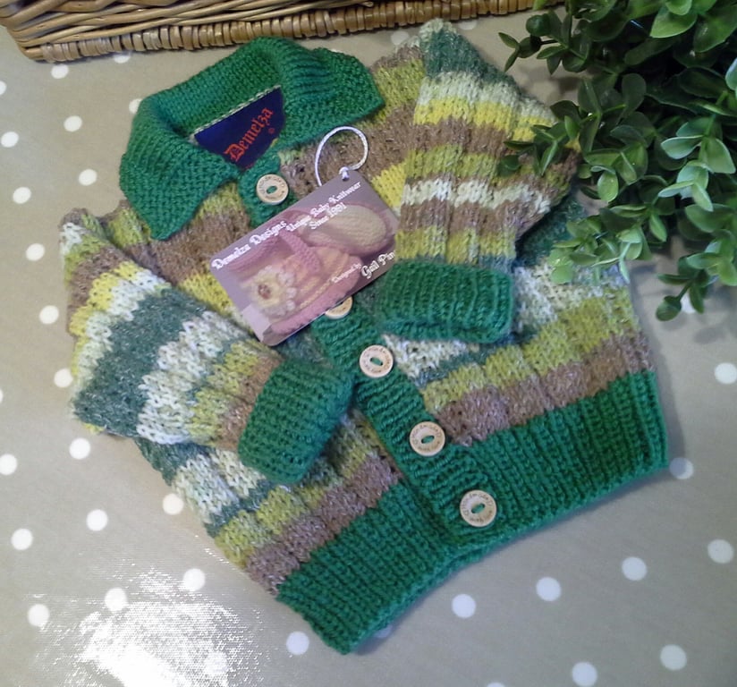 Designer Baby Boy's Cardigan with Cotton and Wool  6-12 months size