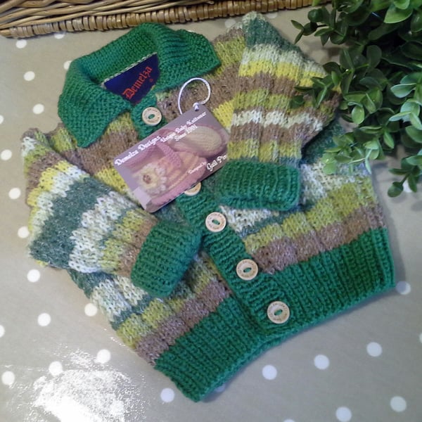 Designer Baby Boy's Cardigan with Cotton and Wool  6-12 months size