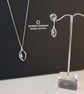Silver Rugby Ball Drop Earrings - Image 3