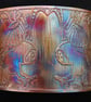 Etched Copper Owl Cuff - large size - Image 1