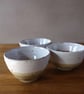 Three handy little bowls, white and beige  - Image 5
