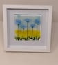 Framed Fused Glass Wildflowers