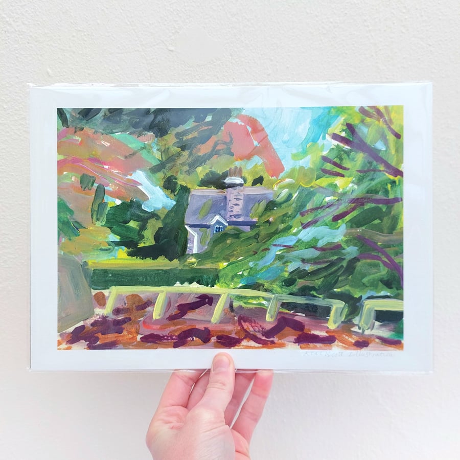 A4 Print Woodland House