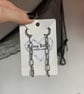 Handmade Upcycled Chain Hoop Earrings  - Image 1