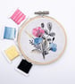 Floral Embroidery Kit - Hand Embroidery Kit - Image 1