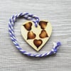 Heart - Mini hanging decoration – Love token - Tag – Hearts