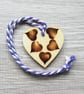 Heart - Mini hanging decoration – Love token - Tag – Hearts