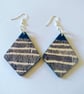 Geometric wood earrings - Image 1
