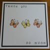 Thank You Card - Butterflies