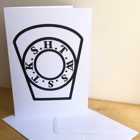 Keystone - Masonic - Single or Pack of Six Greeting Cards with Envelopes