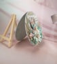 Handmade Round Greeting Card (60) Light Blue Window Box Included - Image 3