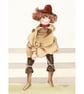 Doll Small Original Watercolour Painting - Image 3