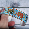 Cuff bracelet with elephants. Elephant jewellery gifts. B548              